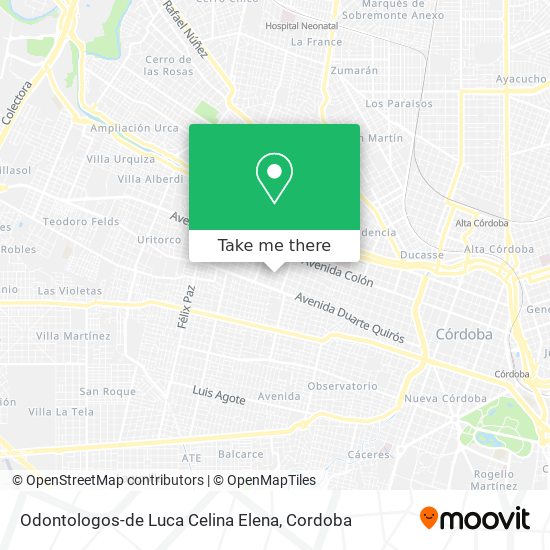 Odontologos-de Luca Celina Elena map