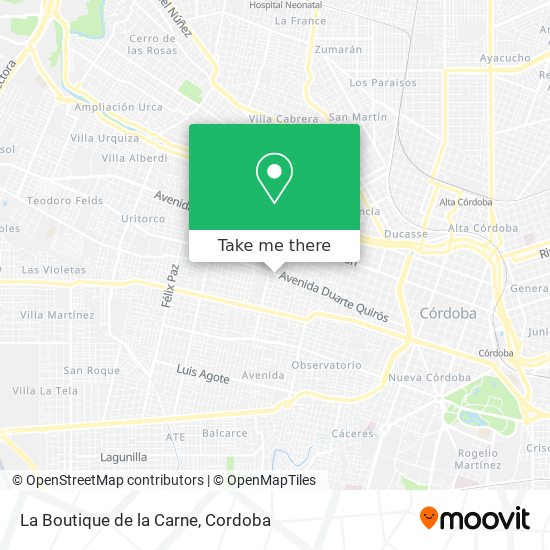 La Boutique de la Carne map