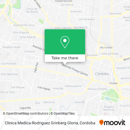 Mapa de Clinica Medica-Rodriguez Grinberg Gloria
