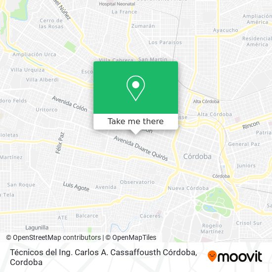 Técnicos del Ing. Carlos A. Cassaffousth Córdoba map