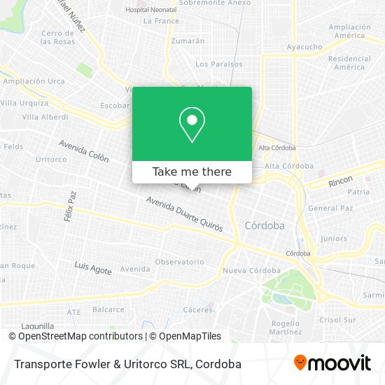 Mapa de Transporte Fowler & Uritorco SRL