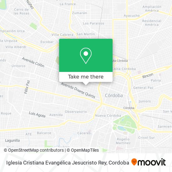 Iglesía Cristiana Evangélica Jesucristo Rey map
