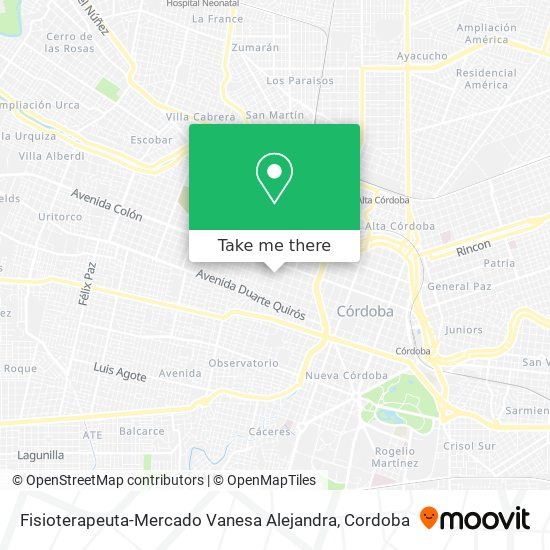 Fisioterapeuta-Mercado Vanesa Alejandra map