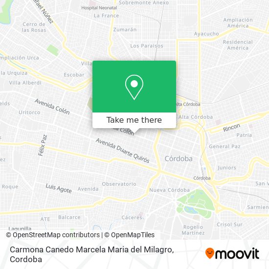 Carmona Canedo Marcela Maria del Milagro map