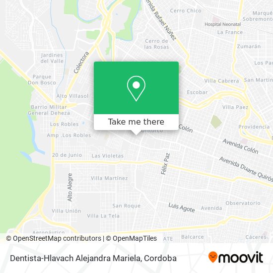 Mapa de Dentista-Hlavach Alejandra Mariela