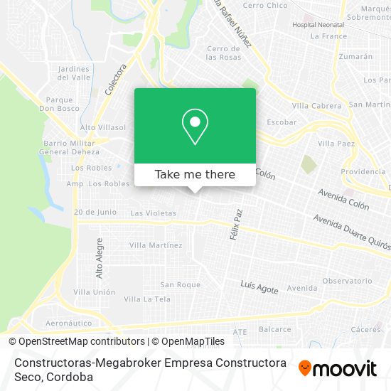 Constructoras-Megabroker Empresa Constructora Seco map