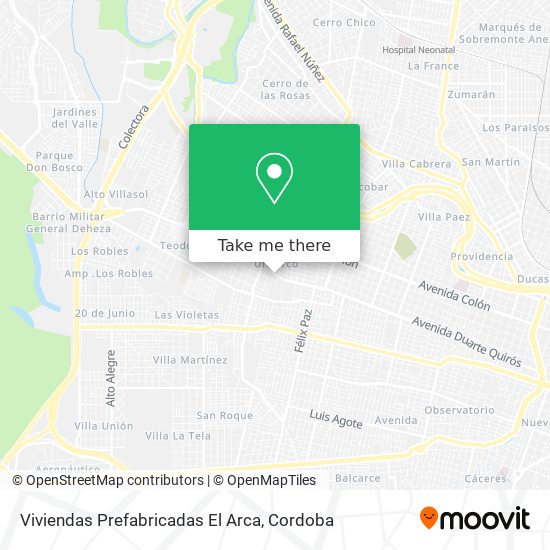 Viviendas Prefabricadas El Arca map