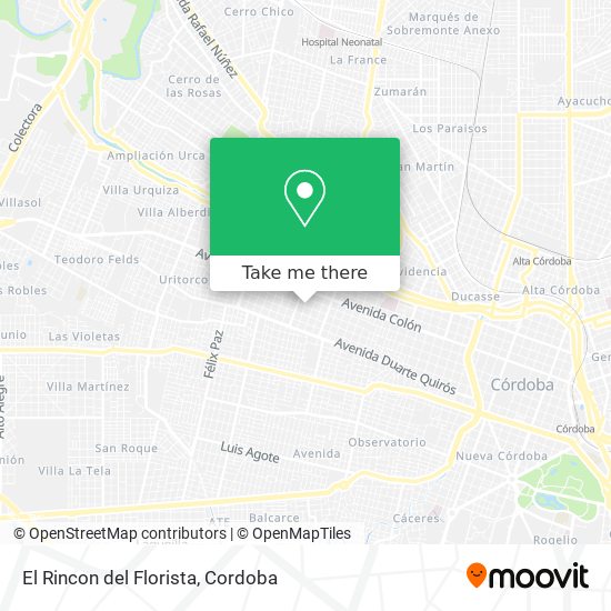 El Rincon del Florista map