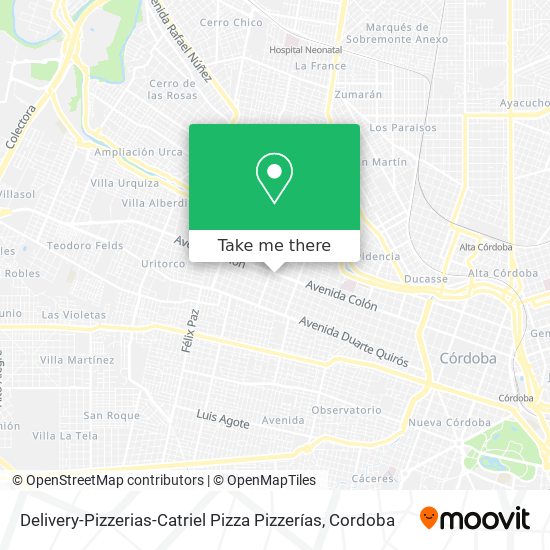Mapa de Delivery-Pizzerias-Catriel Pizza Pizzerías