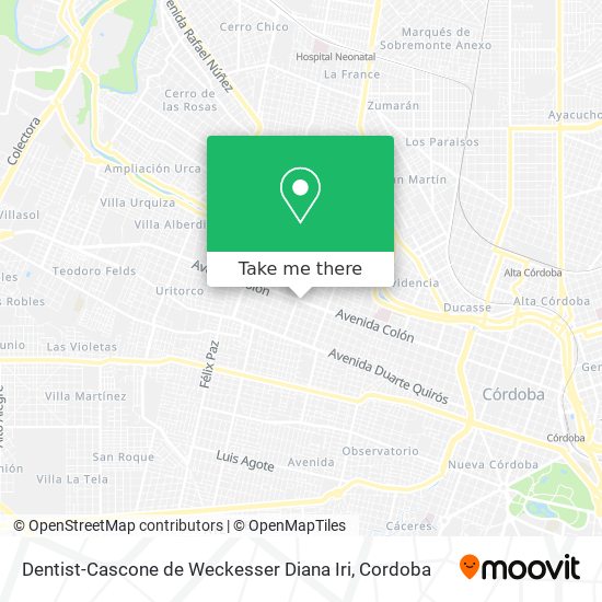 Dentist-Cascone de Weckesser Diana Iri map