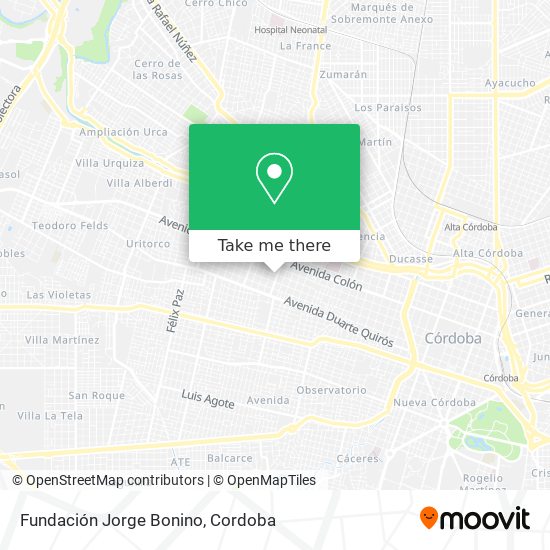 Fundación Jorge Bonino map