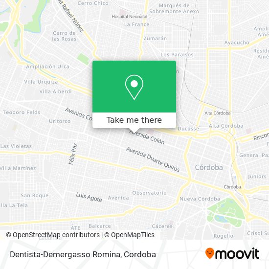 Dentista-Demergasso Romina map