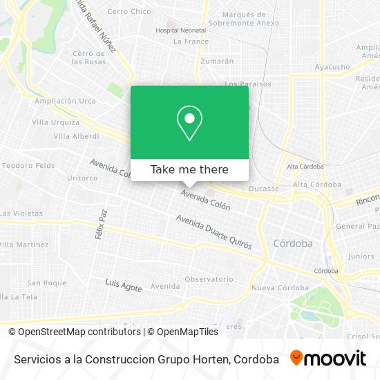 Servicios a la Construccion Grupo Horten map
