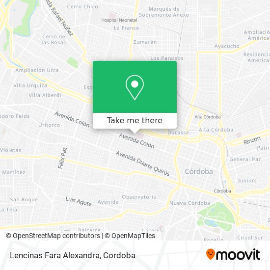 Mapa de Lencinas Fara Alexandra