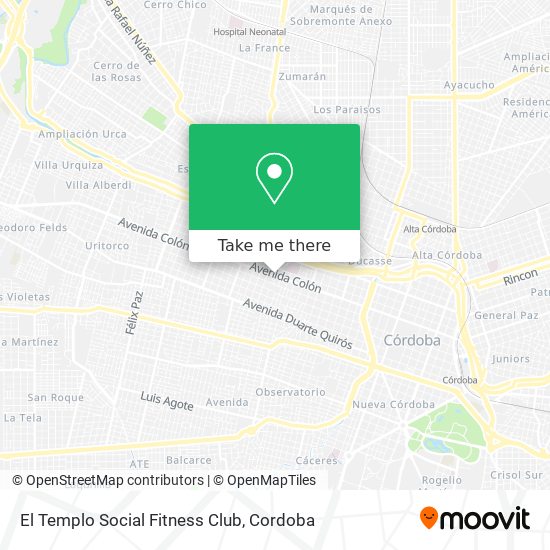 El Templo Social Fitness Club map
