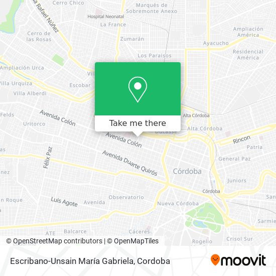 Escribano-Unsain María Gabriela map