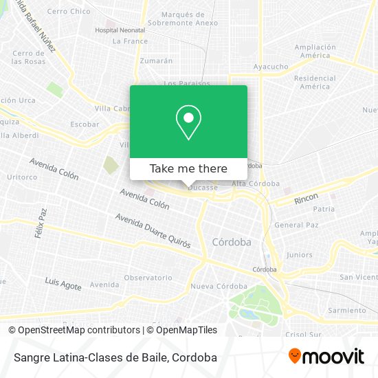 Sangre Latina-Clases de Baile map