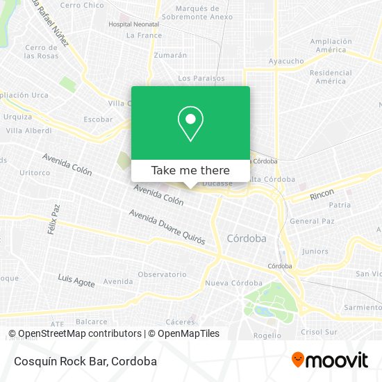 Cosquín Rock Bar map