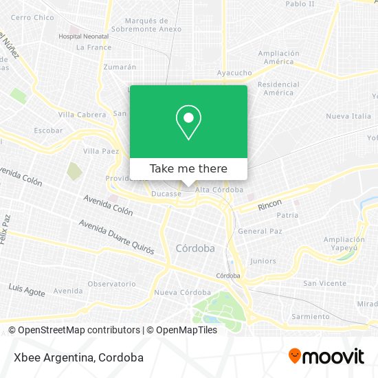 Mapa de Xbee Argentina