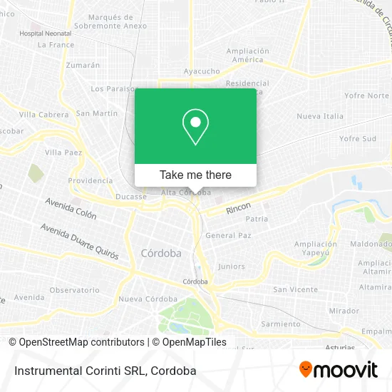 Instrumental Corinti SRL map