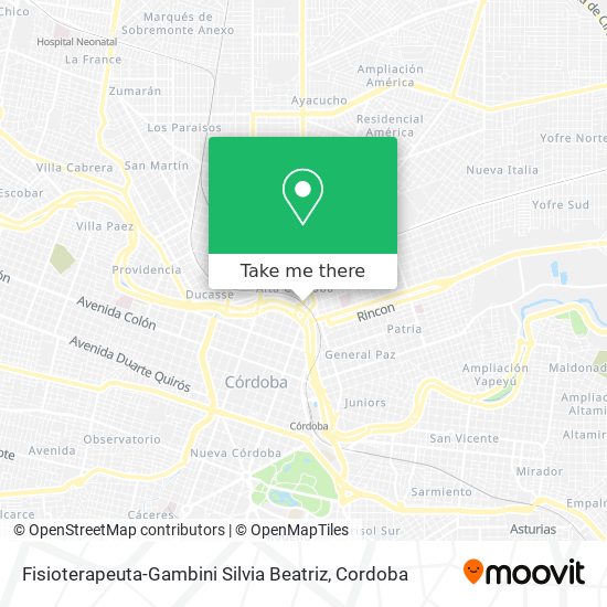 Fisioterapeuta-Gambini Silvia Beatriz map