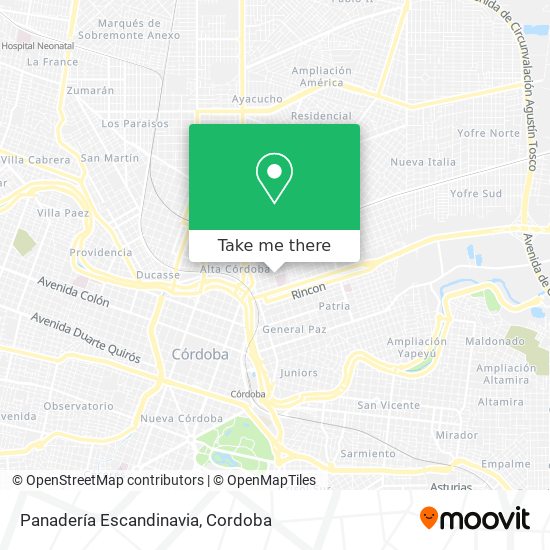 Panadería Escandinavia map
