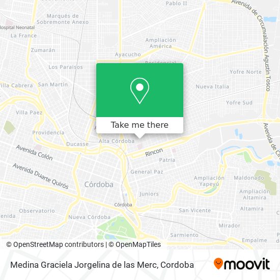 Medina Graciela Jorgelina de las Merc map