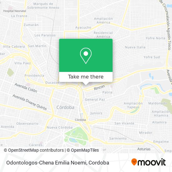 Odontologos-Chena Emilia Noemi map