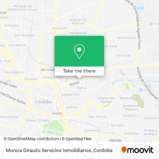 Mapa de Monica Giraudo Servicios Inmobiliarios