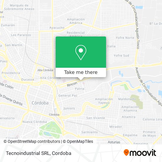 Mapa de Tecnoindustrial SRL
