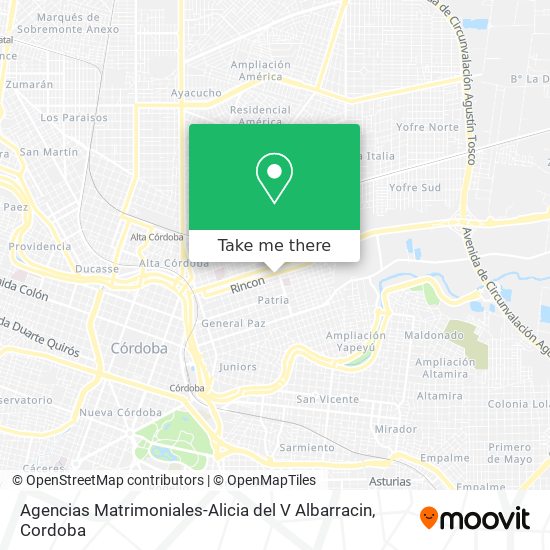Agencias Matrimoniales-Alicia del V Albarracin map