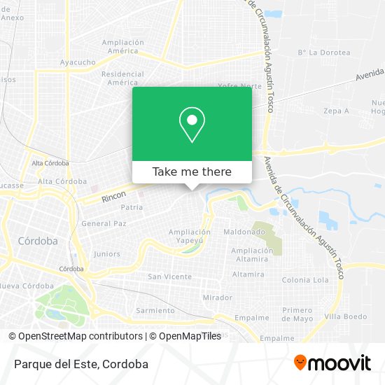 Mapa de Parque del Este