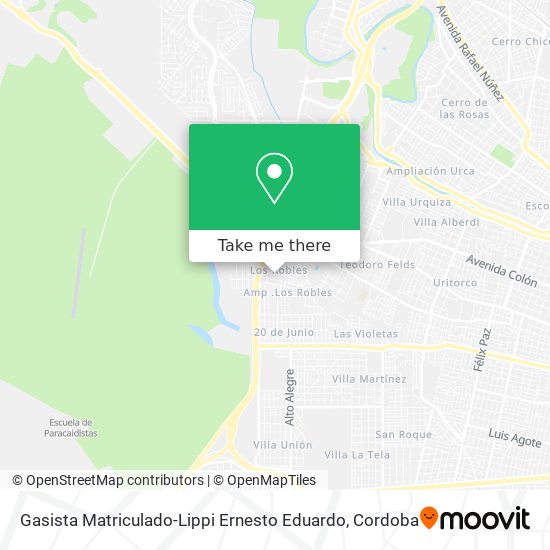Gasista Matriculado-Lippi Ernesto Eduardo map