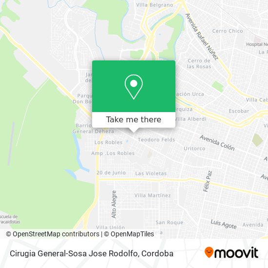 Cirugia General-Sosa Jose Rodolfo map