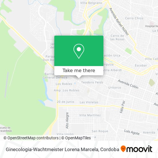 Ginecologia-Wachtmeister Lorena Marcela map