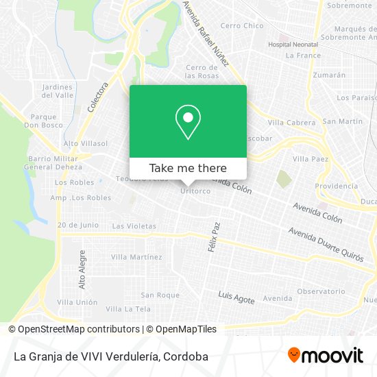 La Granja de VIVI Verdulería map