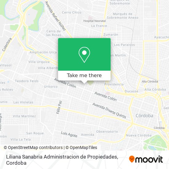 Liliana Sanabria Administracion de Propiedades map