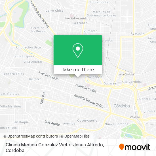 Mapa de Clinica Medica-Gonzalez Victor Jesus Alfredo