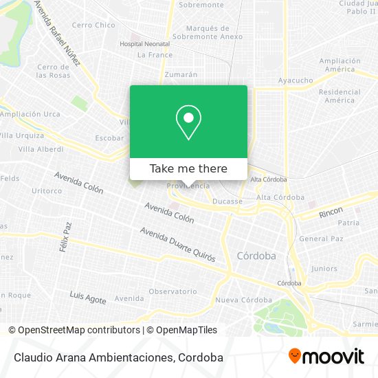 Claudio Arana Ambientaciones map
