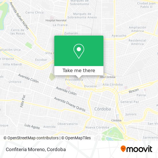 Confiteria Moreno map