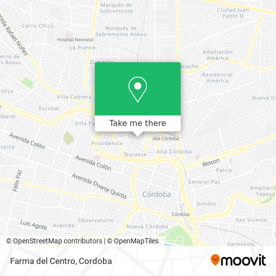 Mapa de Farma del Centro
