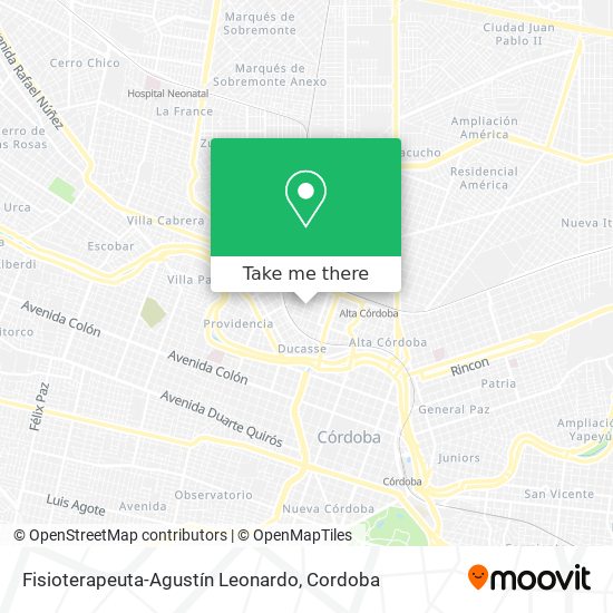 Fisioterapeuta-Agustín Leonardo map
