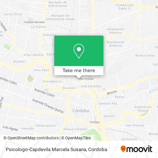 Psicologo-Capdevila Marcela Susana map