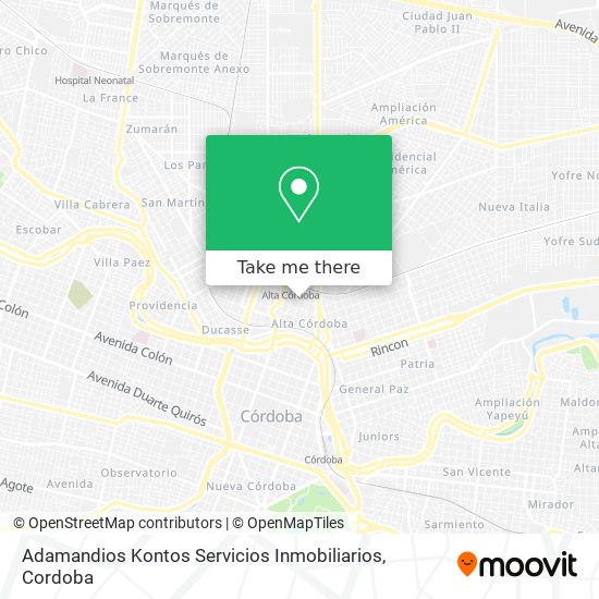 Mapa de Adamandios Kontos Servicios Inmobiliarios