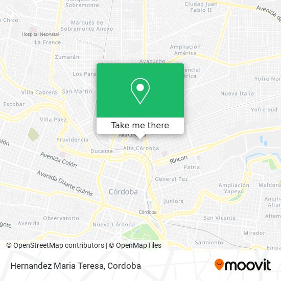 Mapa de Hernandez Maria Teresa