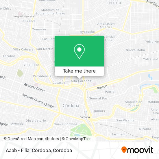 Aaab - Filial Córdoba map