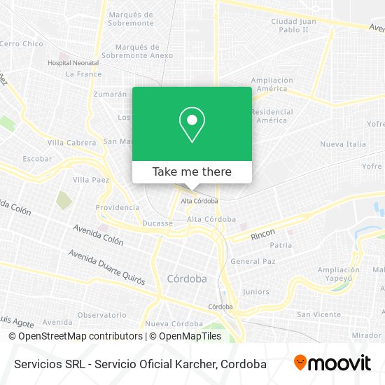 Servicios SRL - Servicio Oficial Karcher map