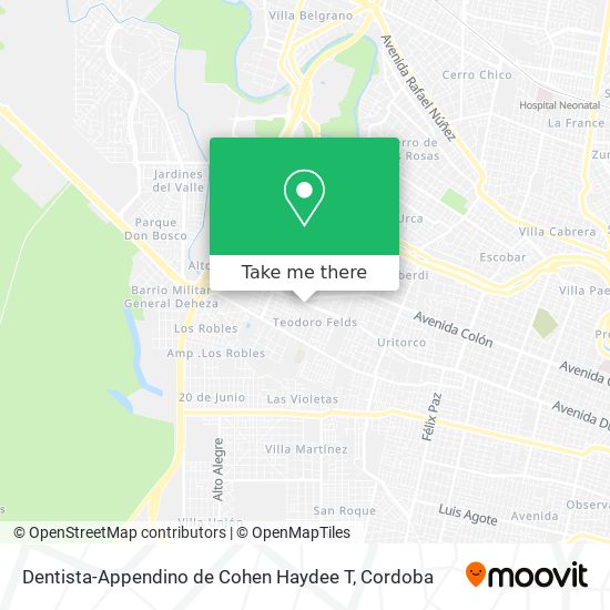 Mapa de Dentista-Appendino de Cohen Haydee T
