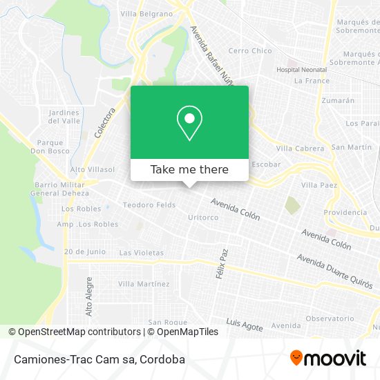 Mapa de Camiones-Trac Cam sa