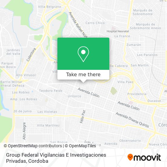 Group Federal Vigilancias E Investigaciones Privadas map